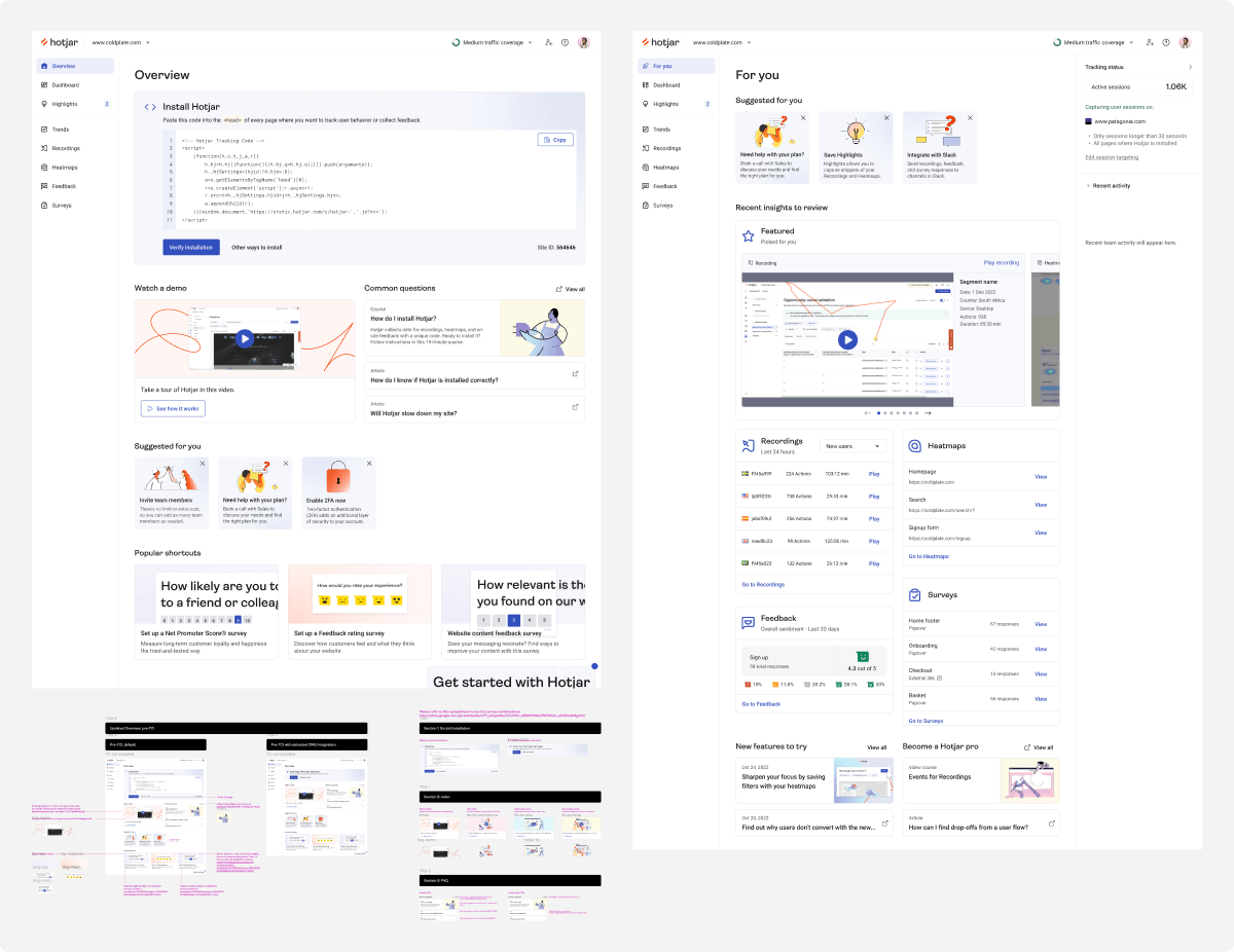 Two screenshots of the 'For You' page.