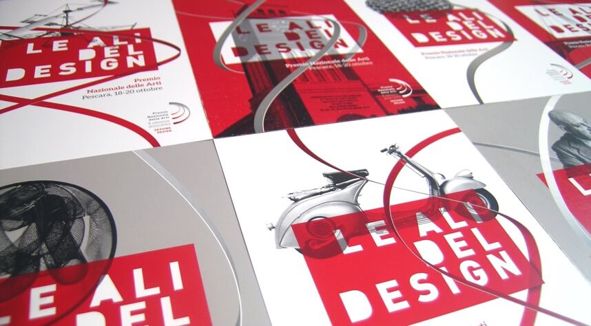 Postcards from the branding of Le ali del design